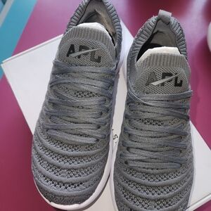 APL Techloom Knit Slip-On Sneakers in Smoke Grey Size 5 Womens